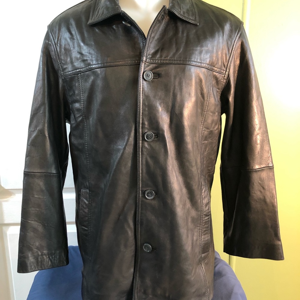 Denver Hayes Men’s Leather Jacket Size Medium